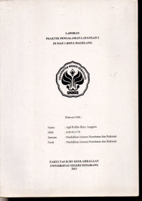 Image of Laporan Praktik Pengalaman Lapangan 2 di MAN 1 Kota Magelang