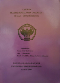 Image of Laporan Praktik Pengalaman Lapangan 2 di MAN 1 Kota Magelang