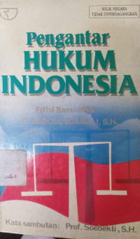 Image of Pengantar Hukum Indonesia